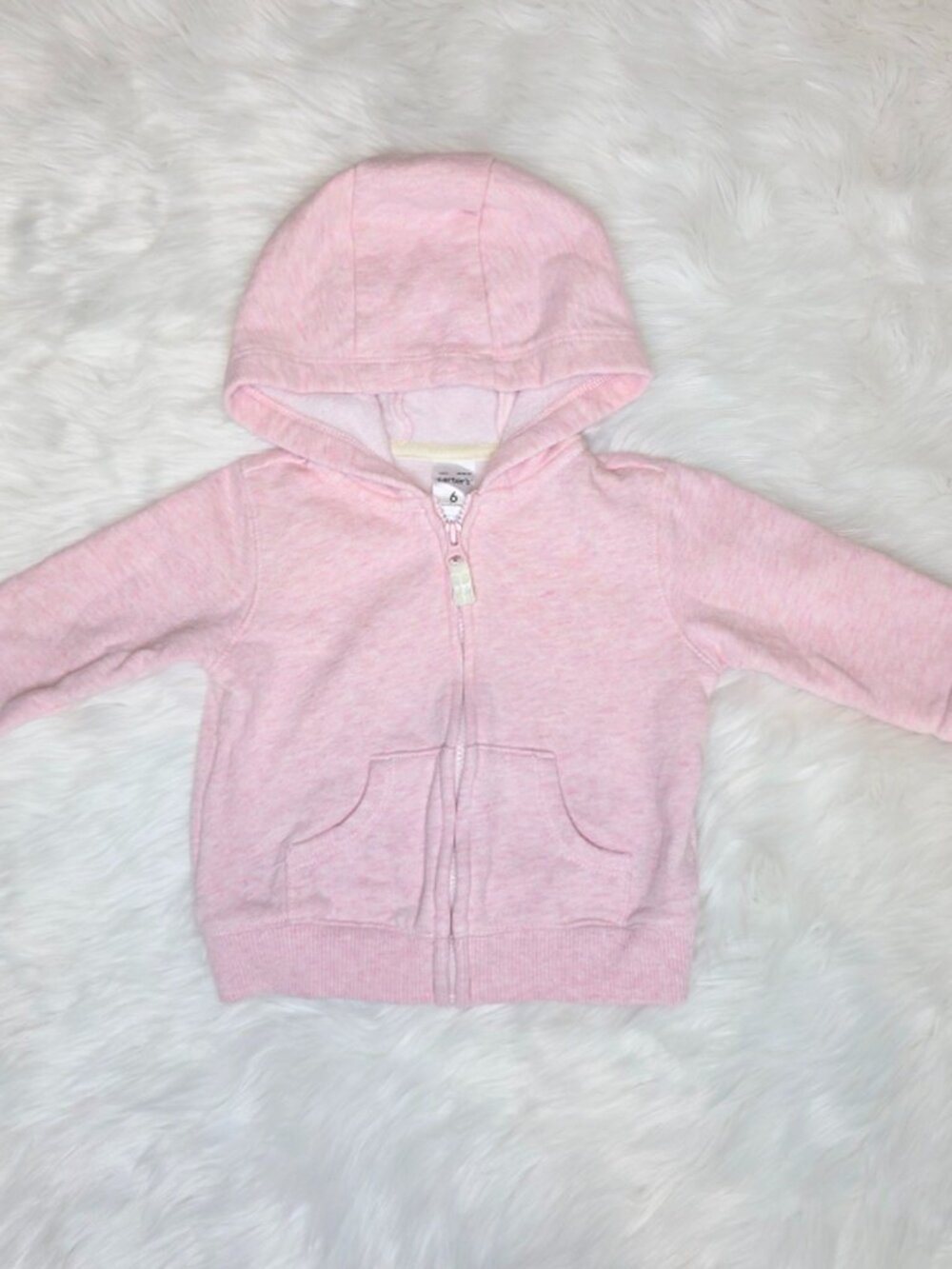Carter’s Baby Girl Pink Fleece Zip Hoodie 6M